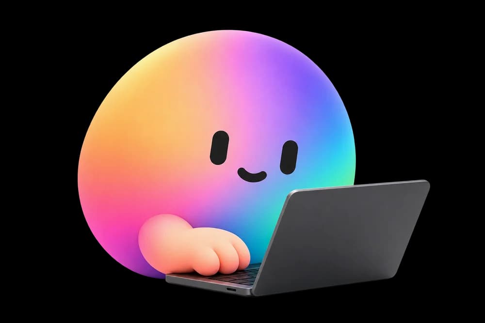 WOS trabaja en una laptop junto a la demo de software de Antuario